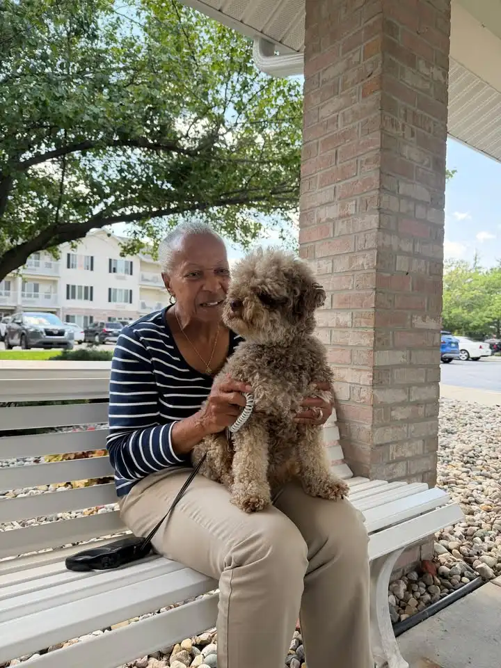 Since moving to Holiday Genesee Gardens, Bobie has found a four-legged partner in Jasper – and he’s quickly become one o...